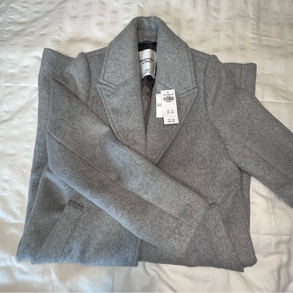 Abercrombie & Fitch Wool Blend Tailored Topcoat - Picture 10 of 11